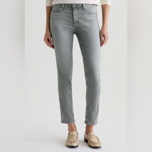 AG Adriano‎ Goldschmied Women's Cropped Jeans in Light Gray